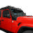 Mad Max Windshield Frame Cover Visor Cowl w/4 x LED Lights Insert(18-22 Jeep Wrangler JL & Gladiator JT(Excluding Mojave))-LandShaker