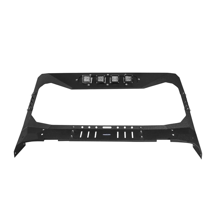 Mad Max Windshield Frame Cover Visor Cowl w/4 x LED Lights Insert(18-24 Jeep Wrangler JL & Gladiator JT(Excluding Mojave))-LandShaker