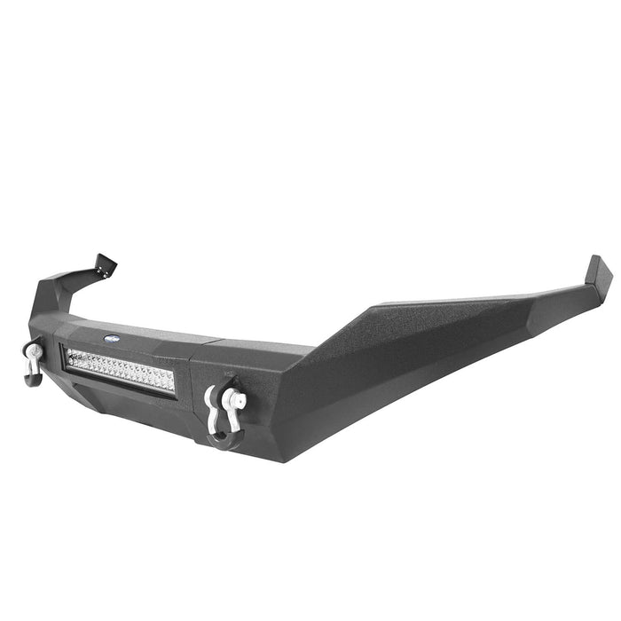 Discoverer Full-Width Front Bumper w/LED Light Bar (13-18 Ram 1500, Excluding Rebel)-LandShaker