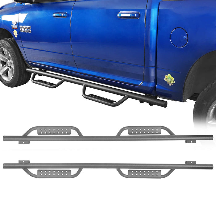 Nerf Side Steps Bars( 09-18 Dodge Ram 1500 Crew Cab 4-Door)-LandShaker