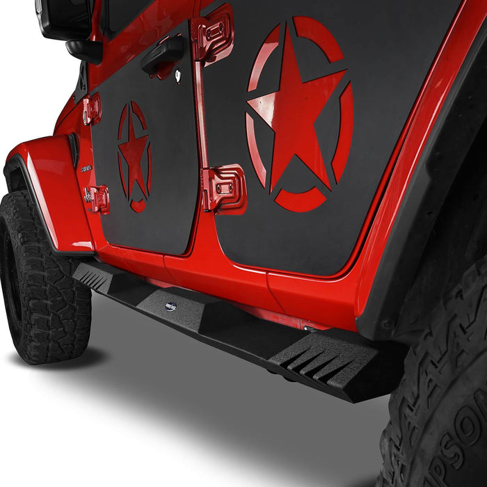 Reaper Side Steps Rock Sliders Running Boards(18-22 Jeep Wrangler JL 4-Door)-LandShaker