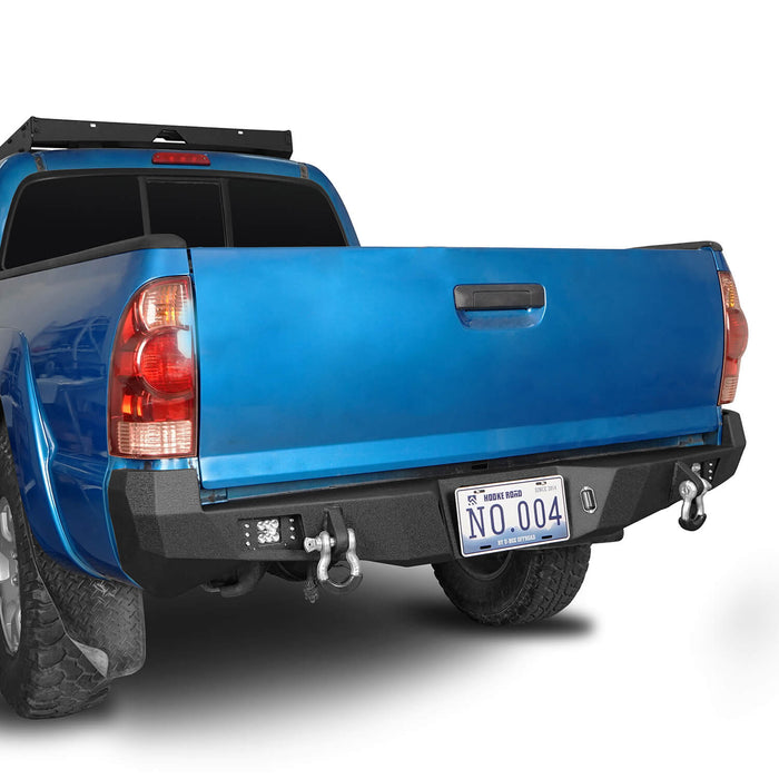 Rear Bumper w/License Plate Mounting Bracket for 2005-2015 Toyota Tacoma Gen 2  - LandShaker 4x4 b4014-3