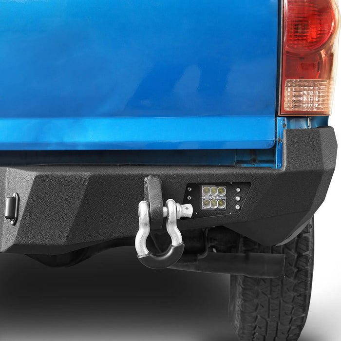 Rear Bumper w/License Plate Mounting Bracket for 2005-2015 Toyota Tacoma Gen 2  - LandShaker 4x4 b4014-5