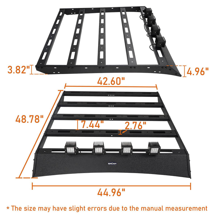 Roof Rack & 11.49 Inch High Bed Rack(05-22 Toyota Tacoma Gen 2/3)-LandShaker