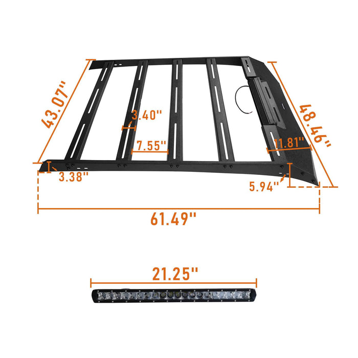 Roof Rack & Roll Bar Bed Rack(05-22 Toyota Tacoma Gen 2/3)-LandShaker