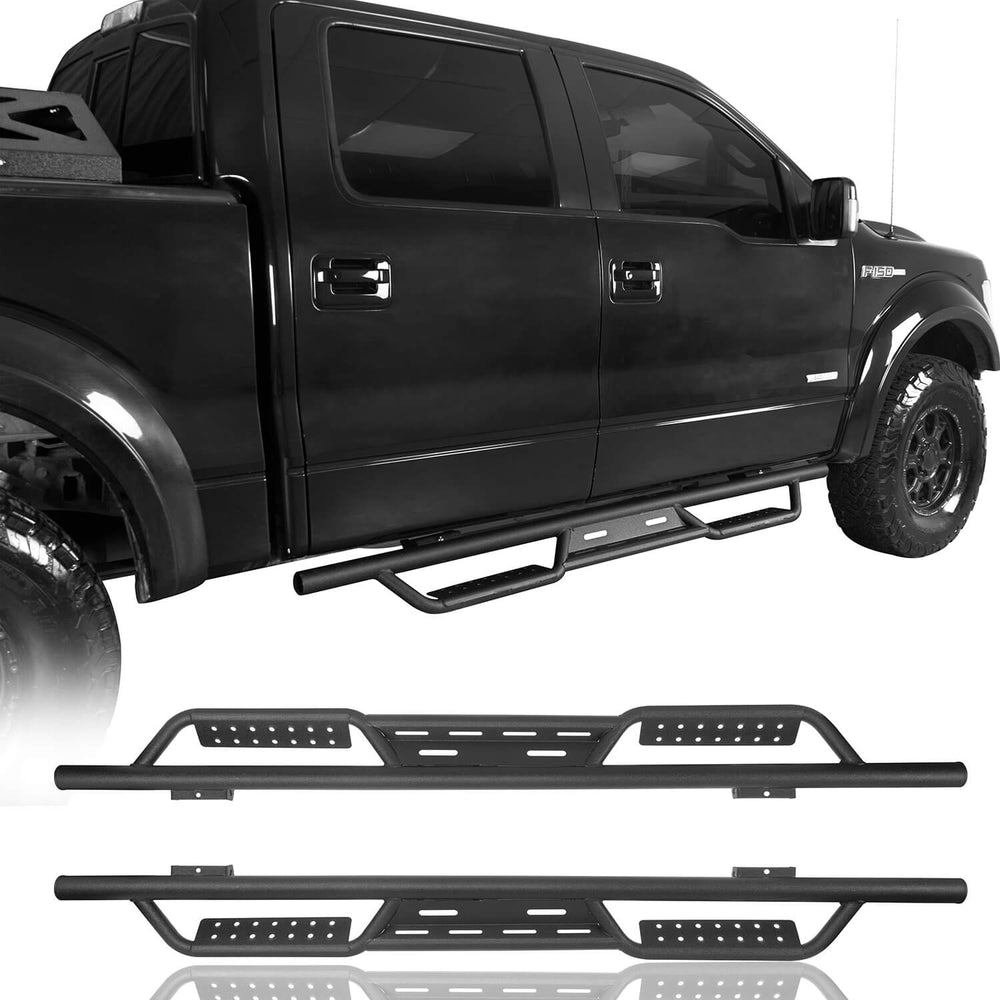 Running Boards Drop Side Steps Bar(09-14 Ford F-150 SuperCrew)-LandShaker