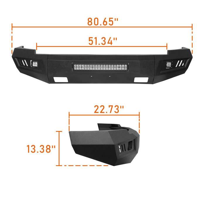 Silverado Front Bumper & Rear Bumper(07-13 Chevy Silverado 1500)-LandShaker