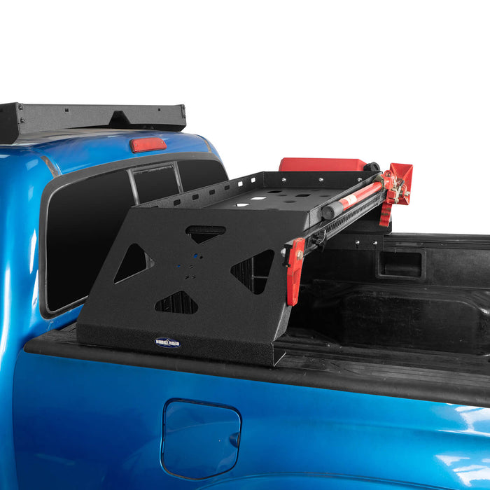 Hooke Road Tacoma Bed Rack Cargo Rack with RotoPax Fuel Packs for 2005-2015 Toyota Tacoma Gen 2nd BXG4018 3