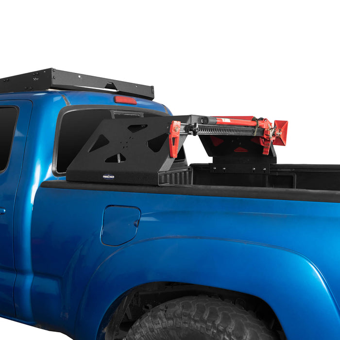 Hooke Road Tacoma Bed Rack Cargo Rack with RotoPax Fuel Packs for 2005-2015 Toyota Tacoma Gen 2nd BXG4018 4