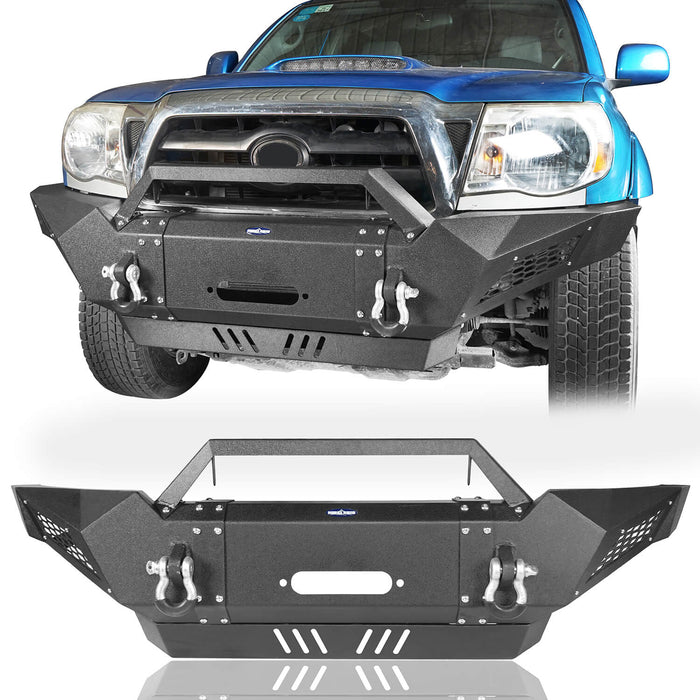 Toyota Tacoma Front Bumper w/Winch Plate for 2005-2011 Toyota Tacoma - LandShaker 4x4 b4001-1
