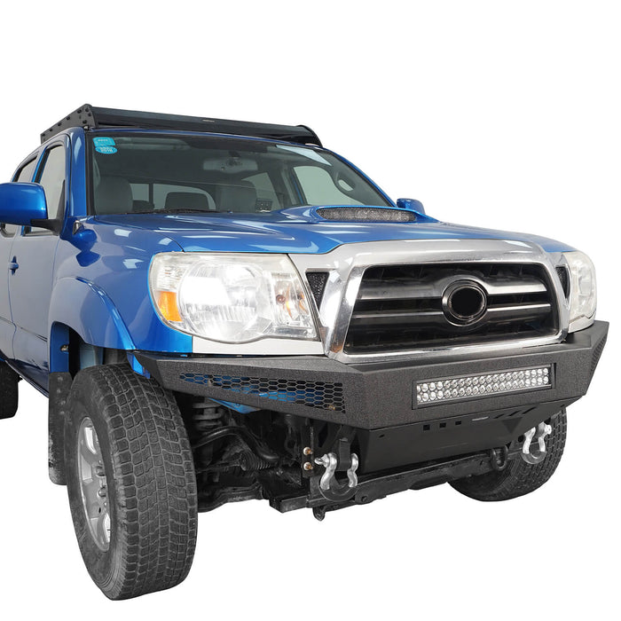 Toyota Tacoma Full Width Front Bumper w/ Skid Plate for 2005-2011 Toyota Tacoma  - LandShaker 4x4 b4008-3