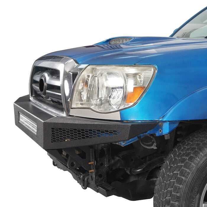 Toyota Tacoma Full Width Front Bumper w/ Skid Plate for 2005-2011 Toyota Tacoma  - LandShaker 4x4 b4008-9