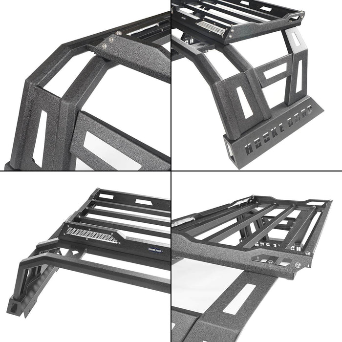 Metal Roll Bar Bed Rack(05-22 Toyota Tacoma)-LandShaker