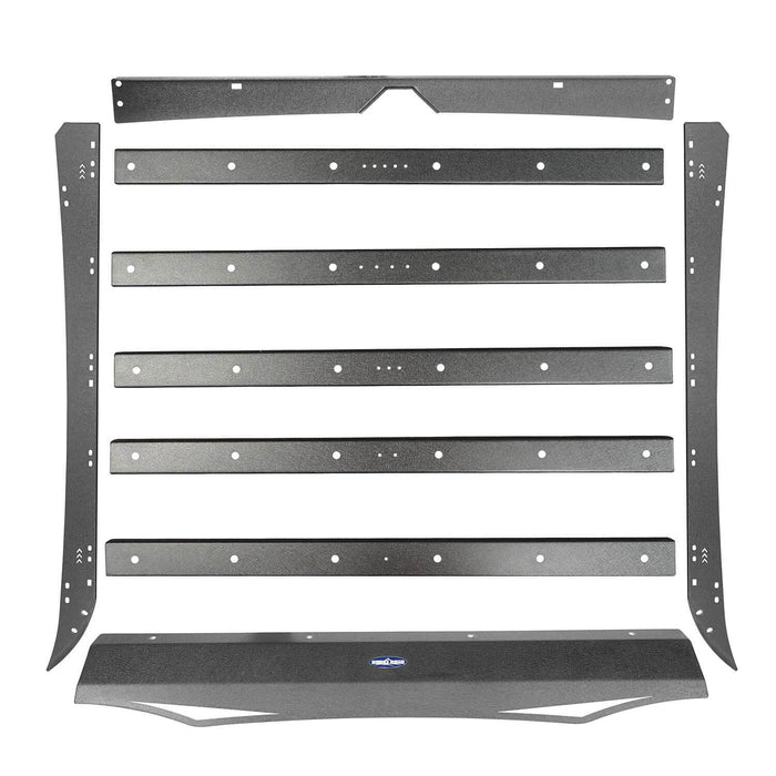 Roof Rack w/LED Lights Support Shark Fin Antenna(05-22 Toyota Tacoma 4 Doors Double Cab Gen 2/3)-LandShaker