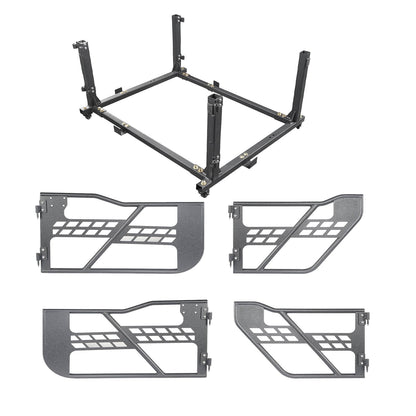 Tubular Door & Rock Crawler Door Storage(20-25 Jeep Gladiator JT & 18-25 Jeep Wrangler JL)-LandShaker