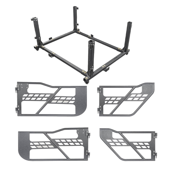 Tubular Door & Rock Crawler Door Storage(20-23 Jeep Gladiator JT & 18-23 Jeep Wrangler JL)-LandShaker