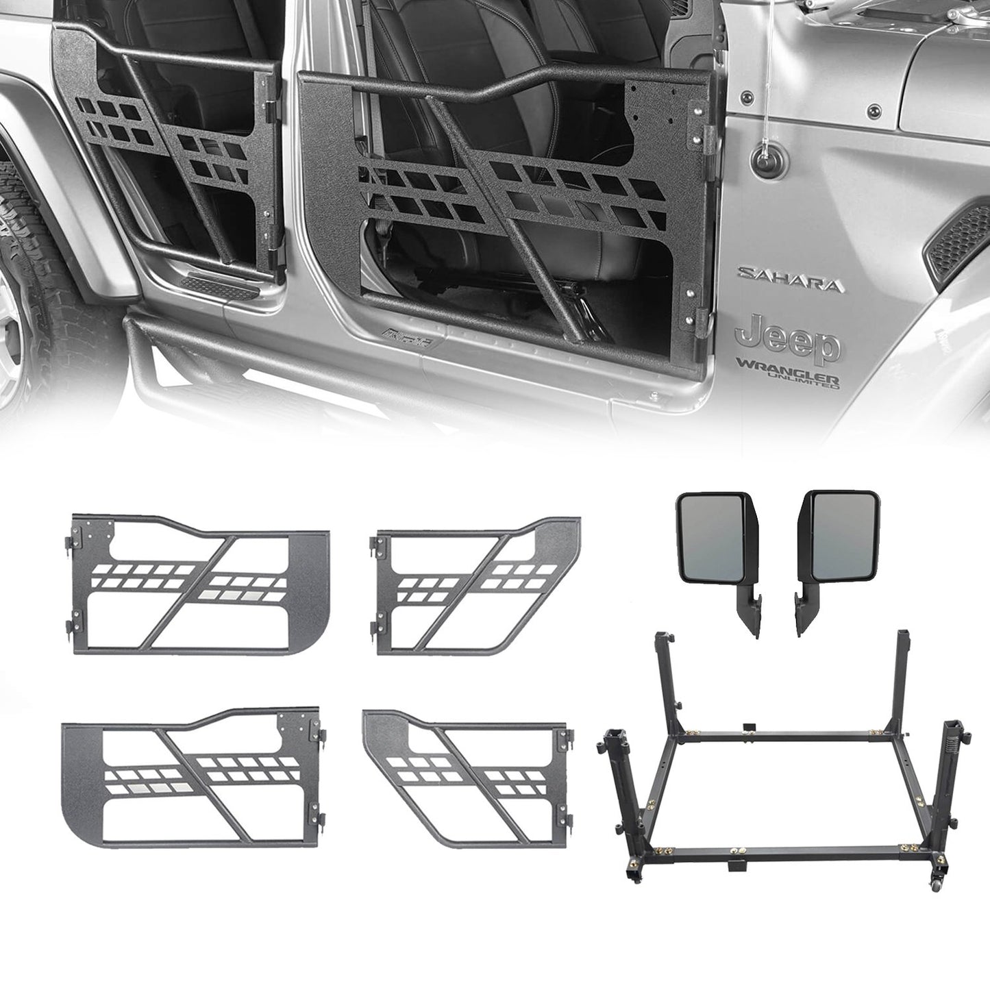 Tubular Door / Side Mirrors / Door Storage(20-25 Jeep Gladiator JT)-LandShaker
