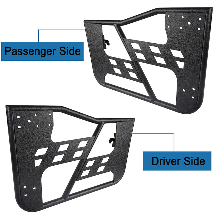 Rock Crawler Tubular Door Guards w/Side Mirrors(97-06 Jeep Wrangler TJ)-LandShaker