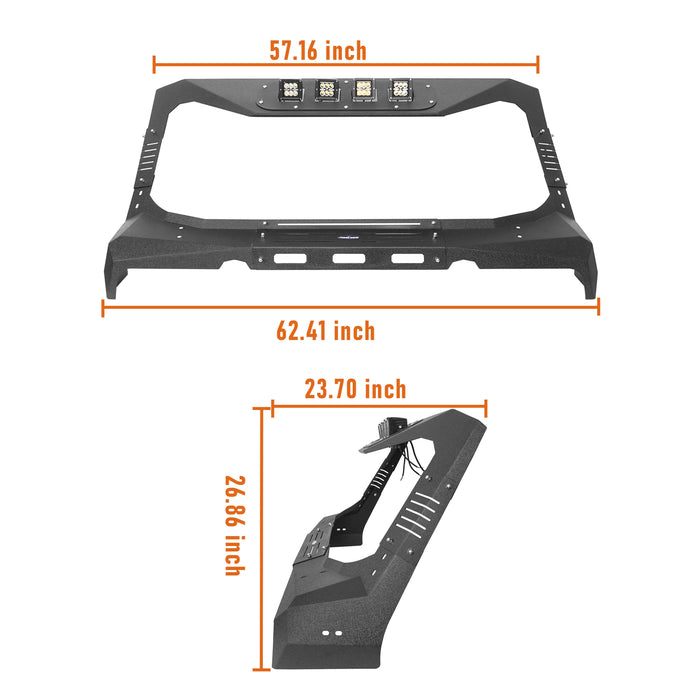 Windshield Frame Cover Visor Roof Sun Visor Cowl Body Armor(07-18 Jeep Wrangler JK)-LandShaker