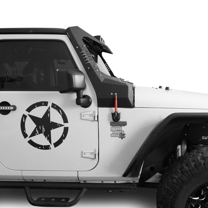 Windshield Frame Cover Visor Roof Sun Visor Cowl Body Armor(07-18 Jeep Wrangler JK)-LandShaker